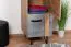 Bureau - Armoire étroite, Couleur: Chêne / Gris - Dimensions: 187 x 45 x 56 cm (H x L x P)