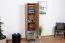 Bureau - Armoire étroite, Couleur: Chêne / Gris - Dimensions: 187 x 45 x 56 cm (H x L x P)