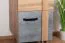 Bureau - Armoire étroite, Couleur: Chêne / Gris - Dimensions: 187 x 45 x 56 cm (H x L x P)
