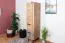 Bureau - Armoire étroite, Couleur: Chêne / Gris - Dimensions: 187 x 45 x 56 cm (H x L x P)