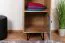 Bureau - Armoire étroite, Couleur: Chêne / Gris - Dimensions: 187 x 45 x 56 cm (H x L x P)