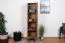 Bureau - Armoire étroite, Couleur: Chêne / Gris - Dimensions: 187 x 45 x 56 cm (H x L x P)