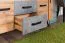Meuble TV Atule 07, Couleur : Chêne / Gris - Dimensions : 57 x 135 x 42 cm (H x L x P)