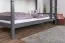 Lit d'enfant / Lit superposé Niklas 01, bois massif, couleur : anthracite - couchage : 90 x 190 cm (l x L)