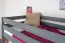 Lit d'enfant / Lit superposé Niklas 01, bois massif, couleur : anthracite - couchage : 90 x 190 cm (l x L)