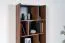 Étagère Mairenke 10 | Noyer & Noir mat | 191 x 59 x 40 cm | Design moderne et harmonieux
