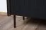 Commode Mairenke 05, Couleur : Noyer / Noir mat - Dimensions : 79 x 150 x 40 cm (H x L x P)