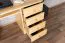 Bureau pin massif bois massif naturel Junco 187 - dimensions 75 x 140 x 55 cm