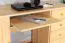 Bureau pin massif bois massif naturel Junco 187 - dimensions 75 x 140 x 55 cm