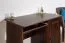 Bureau en pin massif massif couleur noyer Junco 192 - dimensions 75 x 100 x 55 cm