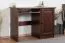 Bureau en pin massif massif couleur noyer Junco 192 - dimensions 75 x 100 x 55 cm