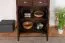 Commode en pin massif couleur noyer Turakos 67, avec 2 portes et 2 tiroirs, 119 x 80 x 43 cm, de qualité supérieure et stable, montage simple et rapide