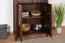 Commode en pin massif couleur noyer Turakos 67, avec 2 portes et 2 tiroirs, 119 x 80 x 43 cm, de qualité supérieure et stable, montage simple et rapide