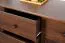 Commode classique en bois massif Junco 163, pin, couleur noyer, 100 x 140 x 42 cm, avec 6 tiroirs et 4 compartiments, montage simple et rapide