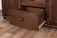 Commode classique en bois massif Junco 163, pin, couleur noyer, 100 x 140 x 42 cm, avec 6 tiroirs et 4 compartiments, montage simple et rapide