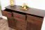 Commode classique en bois massif Junco 163, pin, couleur noyer, 100 x 140 x 42 cm, avec 6 tiroirs et 4 compartiments, montage simple et rapide