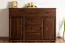 Commode classique en bois massif Junco 163, pin, couleur noyer, 100 x 140 x 42 cm, avec 6 tiroirs et 4 compartiments, montage simple et rapide