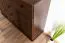 Commode classique en bois massif Junco 163, pin, couleur noyer, 100 x 140 x 42 cm, avec 6 tiroirs et 4 compartiments, montage simple et rapide