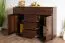 Commode classique en bois massif Junco 163, pin, couleur noyer, 100 x 140 x 42 cm, avec 6 tiroirs et 4 compartiments, montage simple et rapide