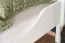 Lit simple blanc en pin massif 101 | 100 x 200 cm | Avec sommier | Grande stabilité | Montage facile