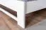 Lit junior en hêtre massif blanc 110 | Sommier inclus | Couchage 160 x 200 cm