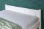 Lit enfant et adolescent blanc | Pin massif 77 | 140 x 200 cm | Design épuré | Incl. sommier à lattes