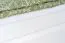 Lit simple blanc, lit d'appoint moderne en pin massif 78, sommier à lattes inclus, surface de couchage 80 x 200 cm, stable et durable