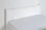 Lit simple blanc, lit d'appoint moderne en pin massif 78, sommier à lattes inclus, surface de couchage 80 x 200 cm, stable et durable