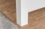 Lit simple blanc, lit d'appoint moderne en pin massif 78, sommier à lattes inclus, surface de couchage 80 x 200 cm, stable et durable