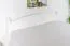 Lit enfant moderne blanc | Pin massif | 140 x 200 cm | Avec sommier | Design épuré et robuste