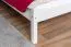 Lit de jeune en pin massif 85, blanc, sommier à lattes inclus, surface de couchage 180 x 200 cm, stable et durable, design moderne