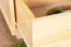 Commode en pin massif naturel Columba 21 | 3 grands tiroirs | 79 x 100 x 50 cm | Finition artisanale