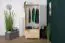 Bois massif Armoire, Couleur: Naturel 195x80x59 cm