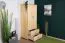 Bois massif Armoire, Couleur: Naturel 195x80x59 cm