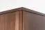 Armoire avec moulures décoratives en pin massif couleur noyer Columba 01 - dimensions 195 x 80 x 59 cm