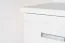 Commode moderne en pin massif Columba 05, en blanc, 101 x 121 x 50 cm, de grande qualité, stable et robuste, élégante