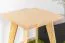 Tabouret pin massif naturel Aurornis 66 - Dimensions : 45 x 32 x 32 cm (h x l x p)