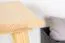 Tabouret pin massif naturel Aurornis 66 - Dimensions : 45 x 32 x 32 cm (h x l x p)