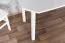 Table de salle à manger en pin massif blanc Junco 230B, table en bois stable, 75 x 150 cm, design moderne, finition de qualité, durable