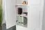 Armoire blanche en pin massif Junco 38, beaucoup d'espace de rangement, 195 x 102 x 42 cm, avec 6 compartiments et 3 tiroirs, très spacieuse, stable