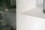 Vitrine sobre en pin massif Junco 39, en blanc, 195 x 84 x 42 cm, avec 3 tiroirs et 5 compartiments, montage simple et rapide, durable, robuste