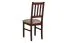 Chaise Orenburg en hêtre massif couleur noyer, rembourrage d'assise confortable en mousse T-25, revêtement en PES, hauteur d'assise de 47 cm, aspect classique