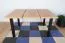 Table de salle à manger LELDE en noir/chêne, extensible, peu encombrante, dimensions 80 x 80/160 cm (l x p), facile à combiner, hauteur du plateau 32 mm, plateau en stratifié