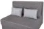 Canapé-lit 2 places Luanda 77 en gris, 96 x 130 x 116 cm, avec ressorts Bonell, espace de rangement et fonction lit, canapé 2 places, canapé double
