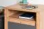 Table de chevet compacte Faleula 11, 1 tiroir, chêne/gris, dimensions : 45 x 50 x 43 cm, avec protection ABS, compartiment ouvert, pour chambre à coucher