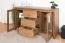 Vitrine Selun 01, Couleur : Chêne brun foncé - 80 x 140 x 43 cm (H x L x P)