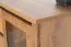 Vitrine Selun 01, Couleur : Chêne brun foncé - 80 x 140 x 43 cm (H x L x P)