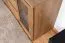 Vitrine Selun 01, Couleur : Chêne brun foncé - 80 x 140 x 43 cm (H x L x P)