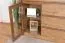 Vitrine Selun 01, Couleur : Chêne brun foncé - 80 x 140 x 43 cm (H x L x P)