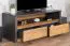 Meuble TV Selun 13, Couleur : Chêne brun foncé / Gris - 53 x 130 x 53 cm (H x L x P)